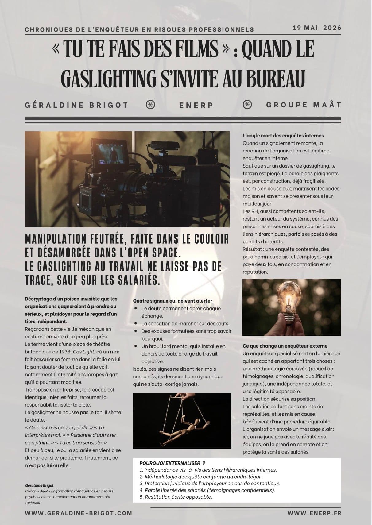 Tu te fais des des films