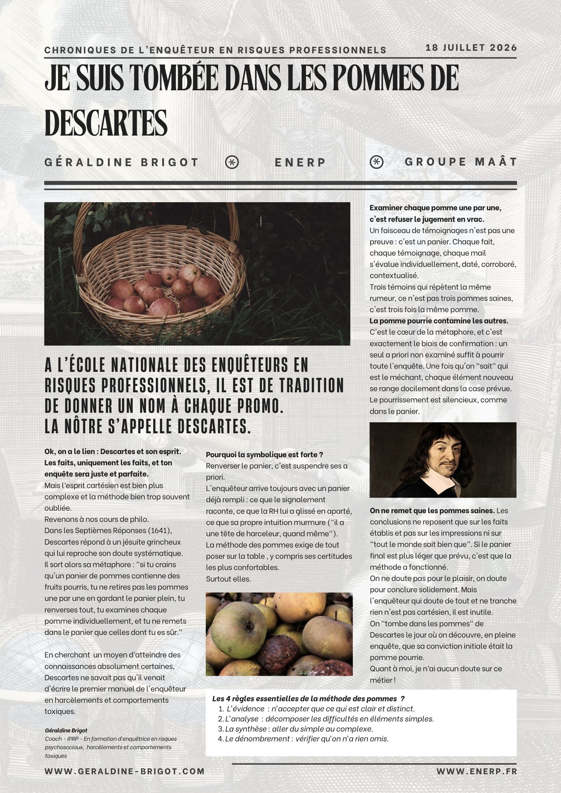 La promo Descartes