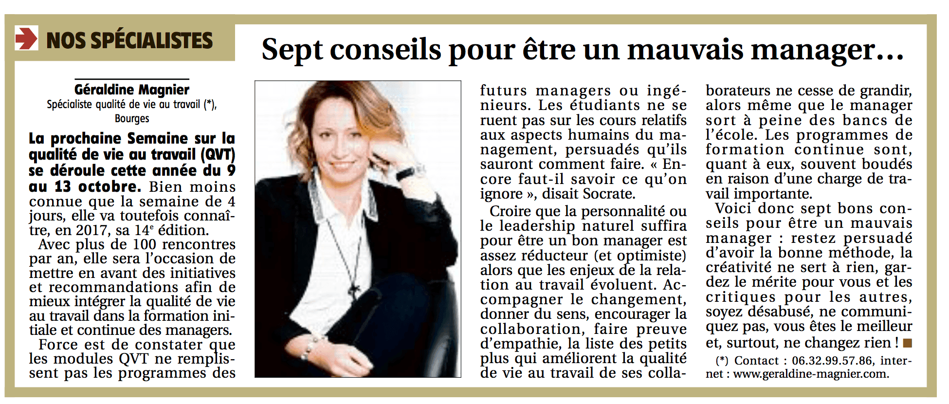 7 conseils pour être un mauvais manager
