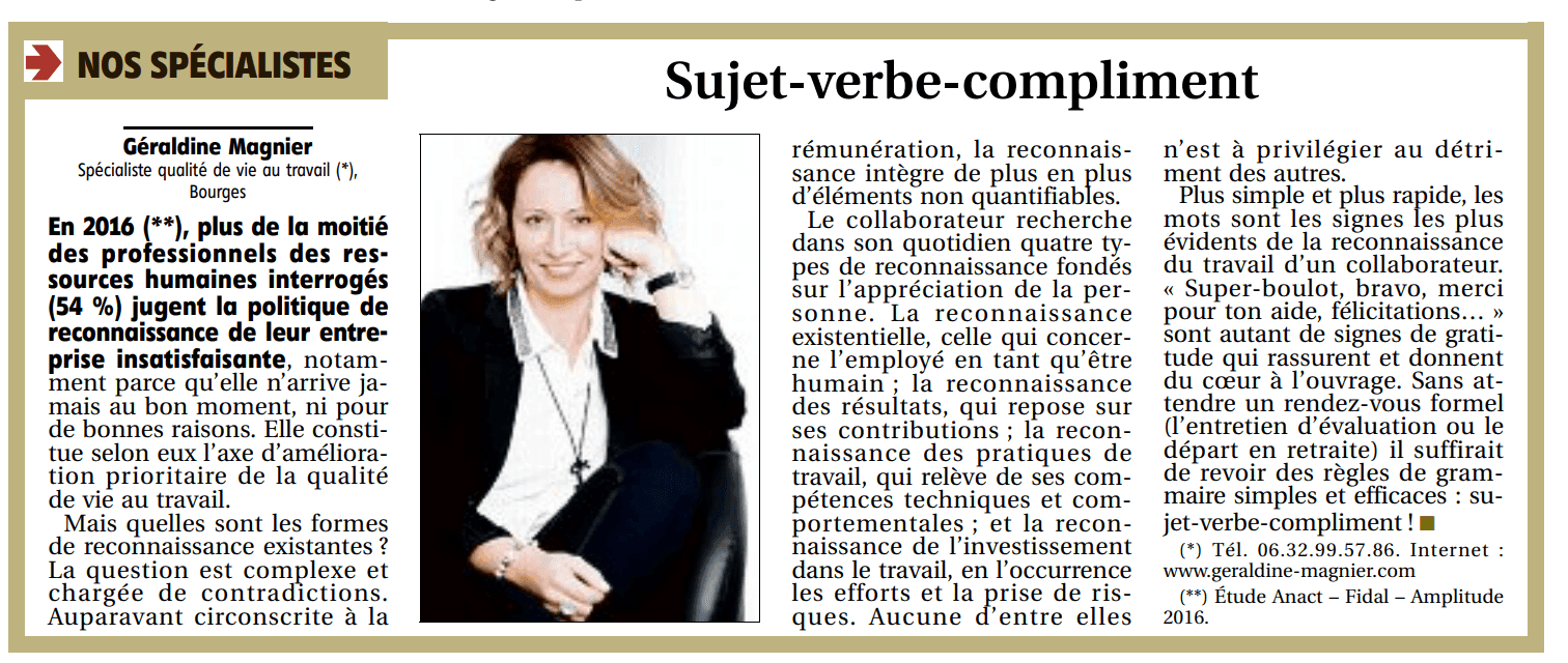 Sujet-verbe-compliment