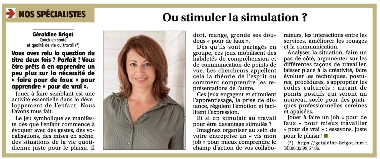 Simuler ou stimuler ?
