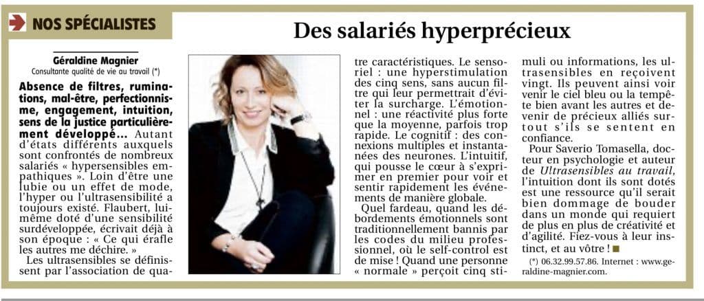 Hypersensibles = hyperprécieux ?