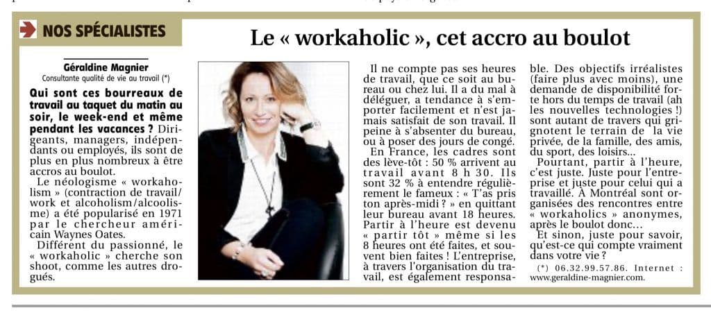 Le workaholic, cet accro au boulot